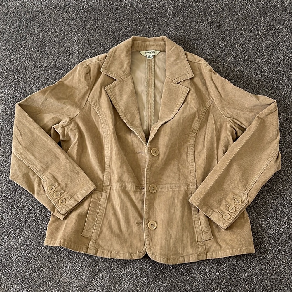 Light Brown Vintage Jacket Blazer Chic